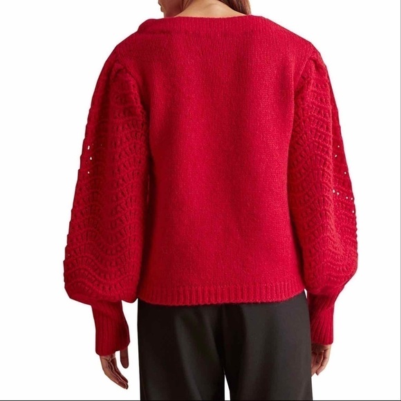 Merlette Somerset Puff Sleeve Sweater Size Small - Picture 4 of 15